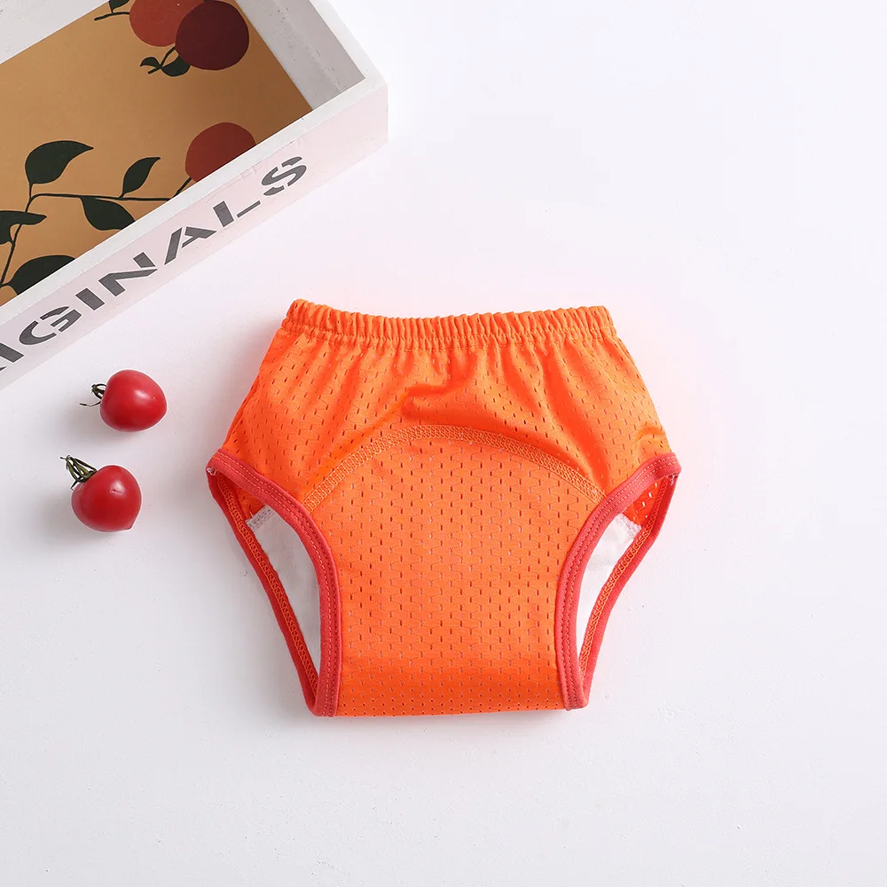 New Mesh Baby Waterproof Training Pants Summer Solid Baby Diaper Infant Shorts Nappies Panties Nappy Changing Underwear Cloth