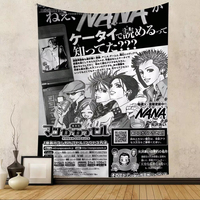 Japanese Classic Anime NANA Printed Tapestry Cheap Wall Hanging INS Bedroom Room Decoration Wall Art Home Decor Backdrop Cloth