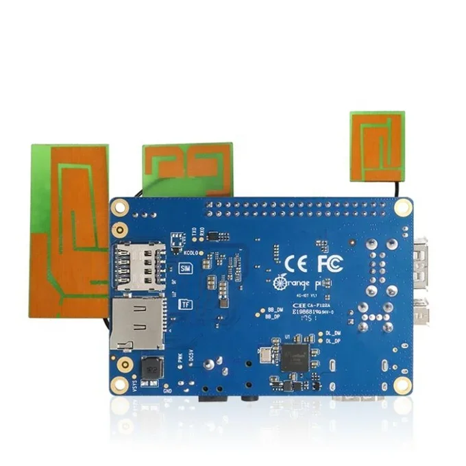 Hot selling Orange Pi 4G-IOT 1G Cortex-A53 8GB EMMC Support 4G SIM Card Blue tooth Android6.0 mini PC