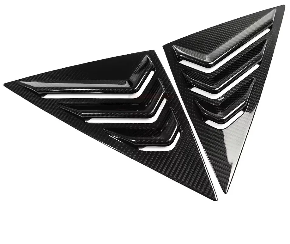 Real Dry Carbon Fiber Rear Window Louvers Vent Cover Trims Exterior Accessories for Acura Integra A-Spec Type S 2023+