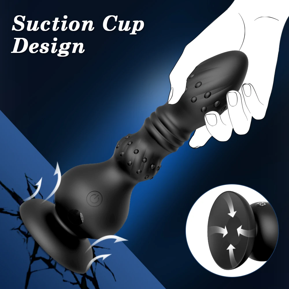 Thrusting Anal Plug Vibrator Sex Toys for Women Men Butt Plug Male Prostate Massager Telescopic G Spot Vibrator Stimulator 18+