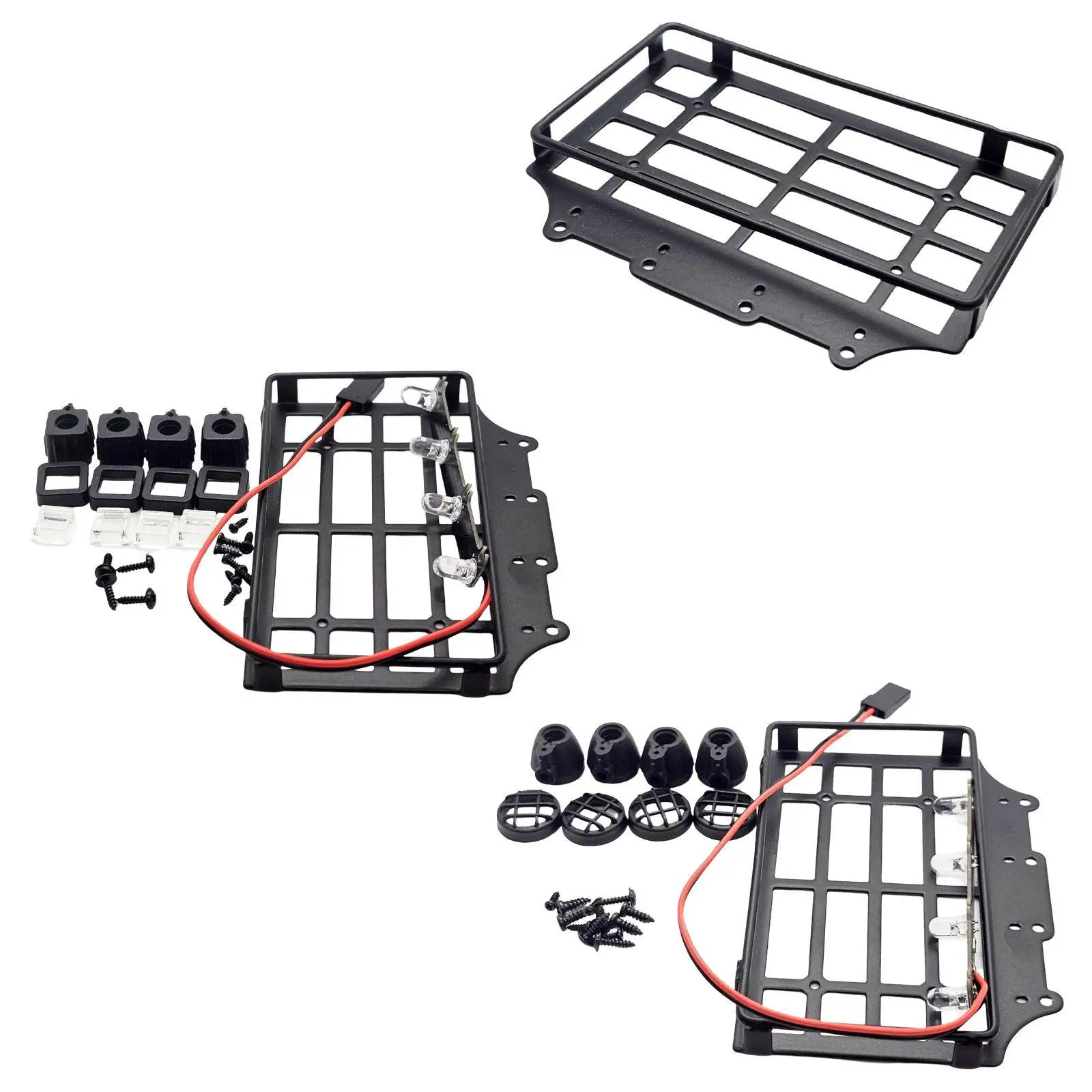 RC 1/12 Roof Rack Luggage Carrier Replacement for MN82 1/12 RC Crawler Car