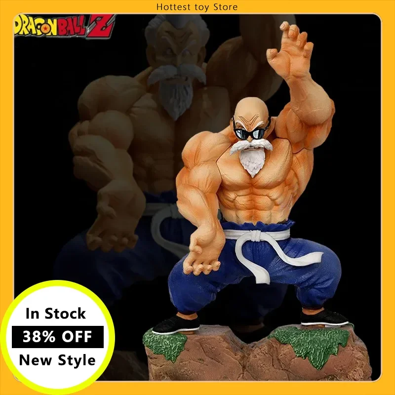 

Dragon Ball Anime Figure Gk Muscle Strengthening Master Roshi Pvc Model Action Figurine Decoration Model Boy's Birthday Present