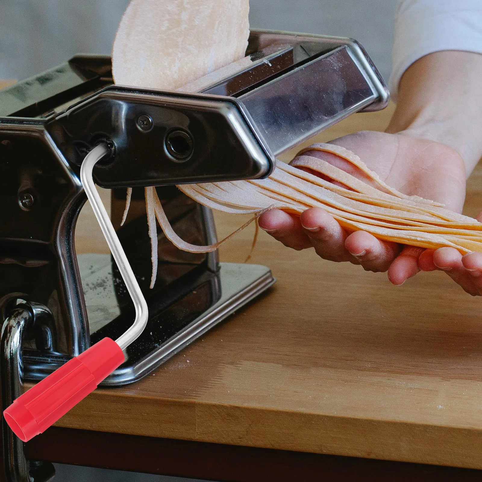 

Heavy Duty Noodle Maker Handle 1 Piece Universal Replacement Part for Pasta Making Machine Robust Metal Construction Reliable