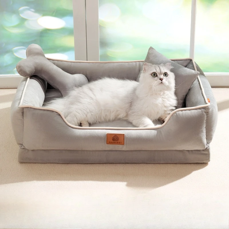 

Универсальная лежанка для собак Four Seasons: супермягкий матрас для сна с съемным дном и наполнителем из яичной губки