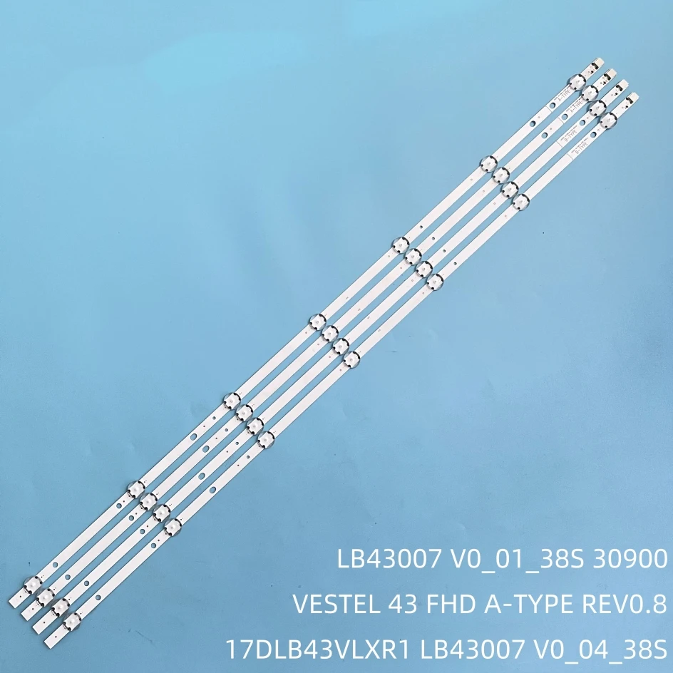 Lampu TV Strip lampu latar LED untuk VESTEL 43 FHD A-TYPE REV0.8 revlb43007 TX-43E302B JVC LT-43VF53B TX-43E303E