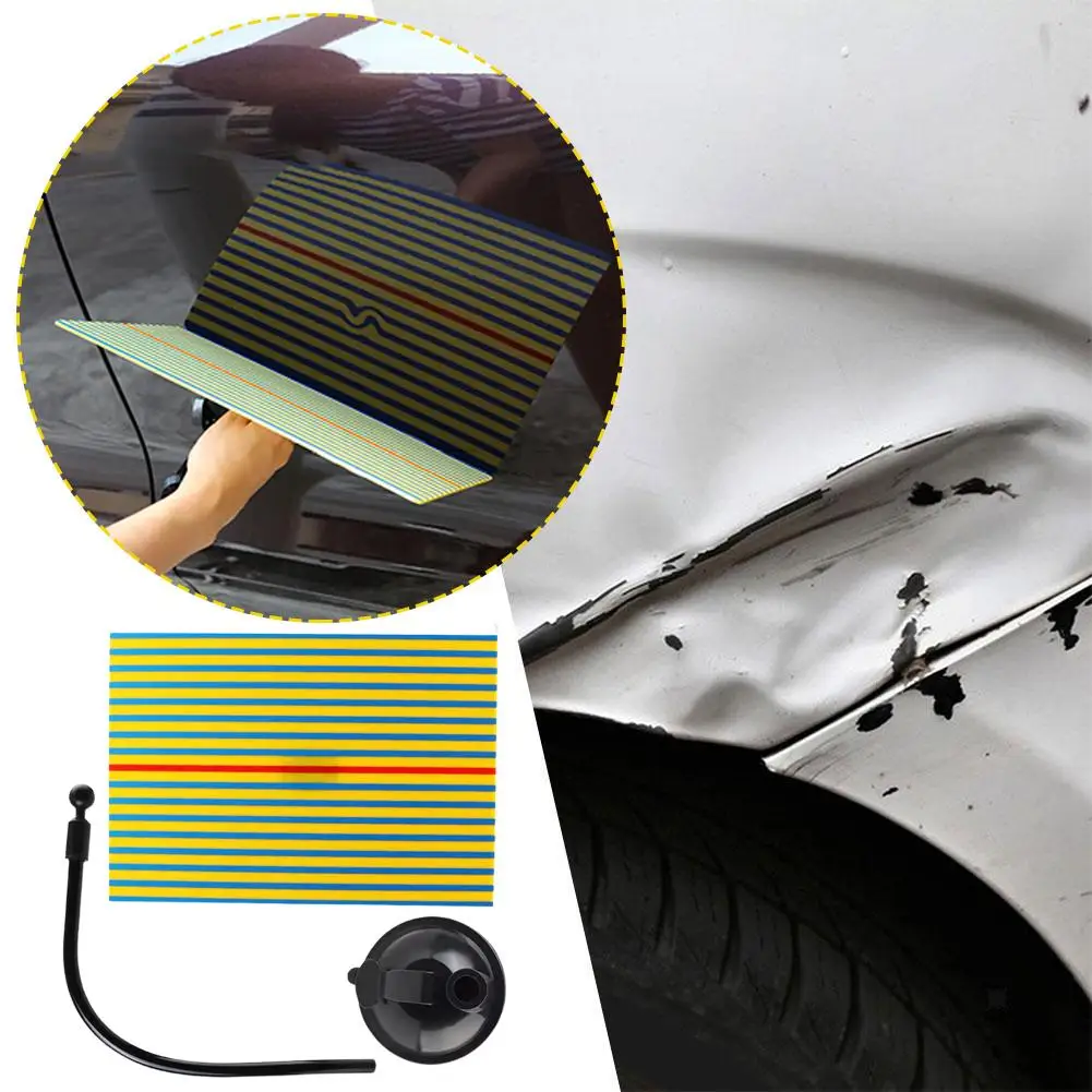 

Paintless Dent Repair Removal Tool Checking Reflector with and Board Light USB LED Depression Car Repair Assist Line L7Z6