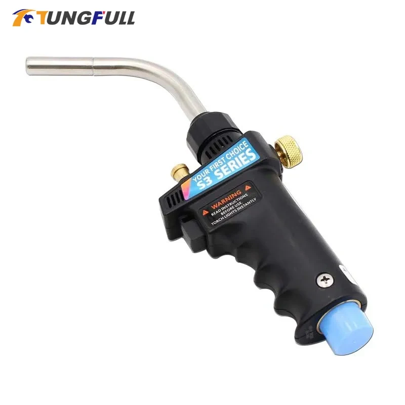 

Propane Gas Torch Piezo Trigger Braze Welding Torch MAPP Ignition Heater Burner Welding Heating Solder Burner