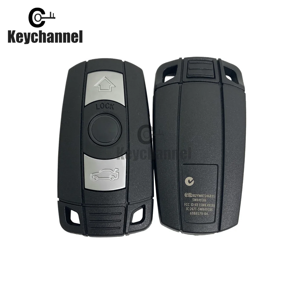 Keychannel Coquille de Clé À Distance de Voiture 3 Boutons Boîtier HU92 Clé pour BMW 1 3 5 6 Série E90 E91 E92 E60 E70 E71 E72 E82 E87 E88 E89