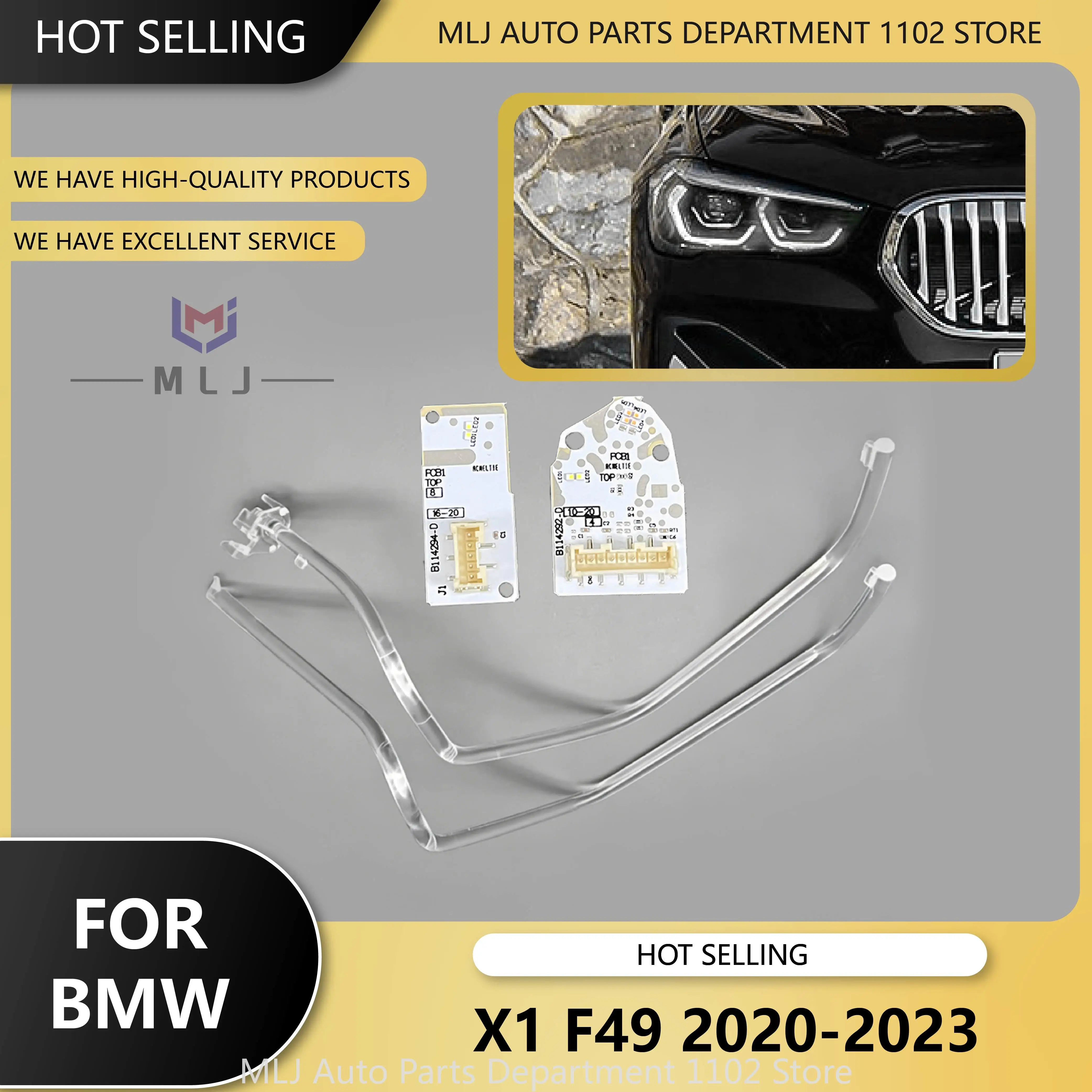 Für BMW X1 F49 2020 2021 2023 DRL-Lichtleiterplatte Lichtleiterrohr DRL-Chip Weißlichtquelle Chip Angel Eye Board