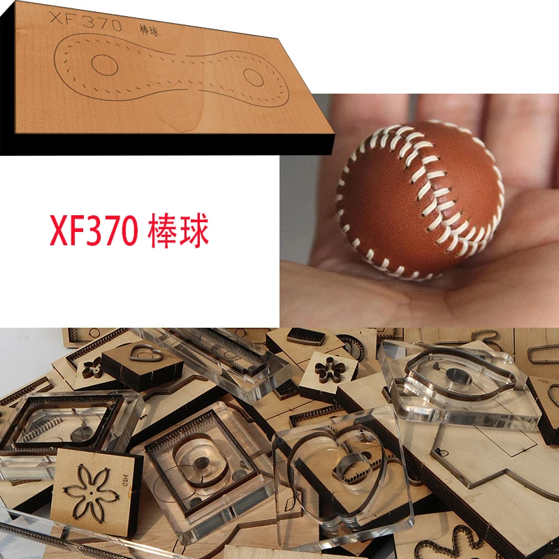 

New Japan Steel Blade Wooden Die Mini baseball Leather Craft Punch Hand Tool Cut leather tools