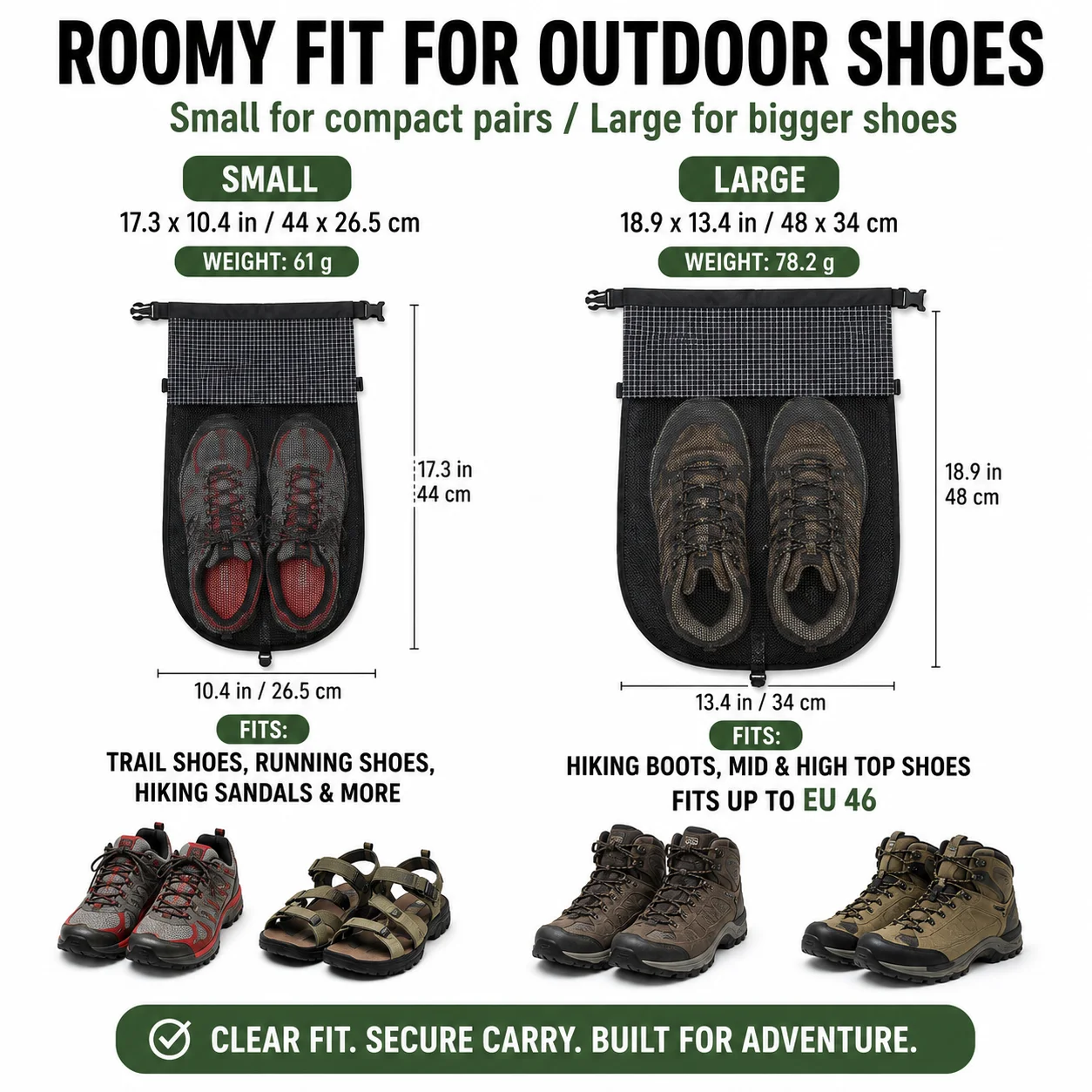 Outdoor Backpack External Shoe - Outdoor Adventure Shoes 评论和价格