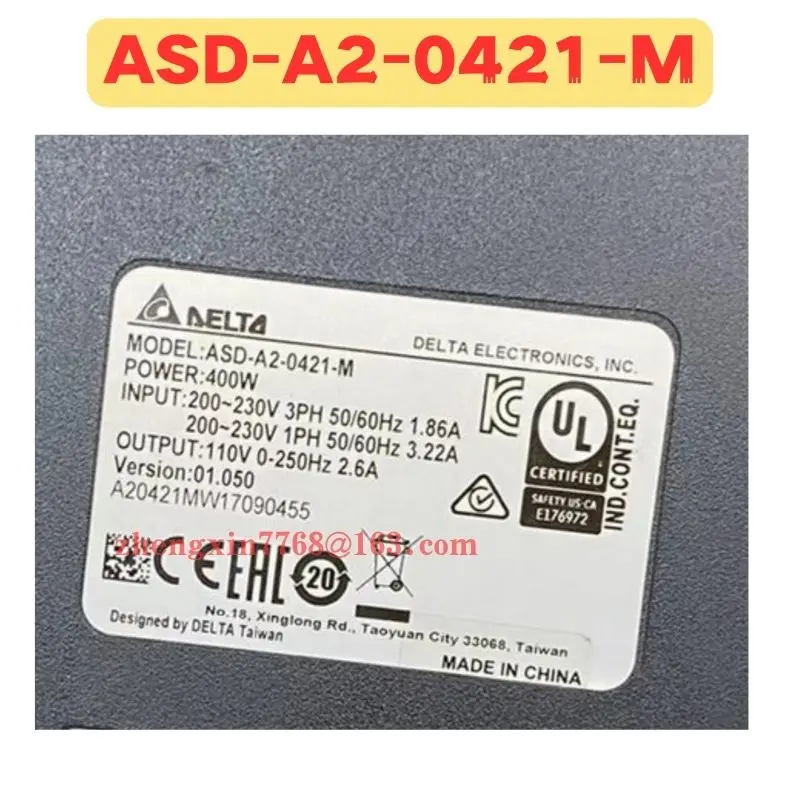 Imagem -06 - Servo Drive de Segunda Mão Asd-a20421-m Asd a2 0421 m Função Normal Testada ok