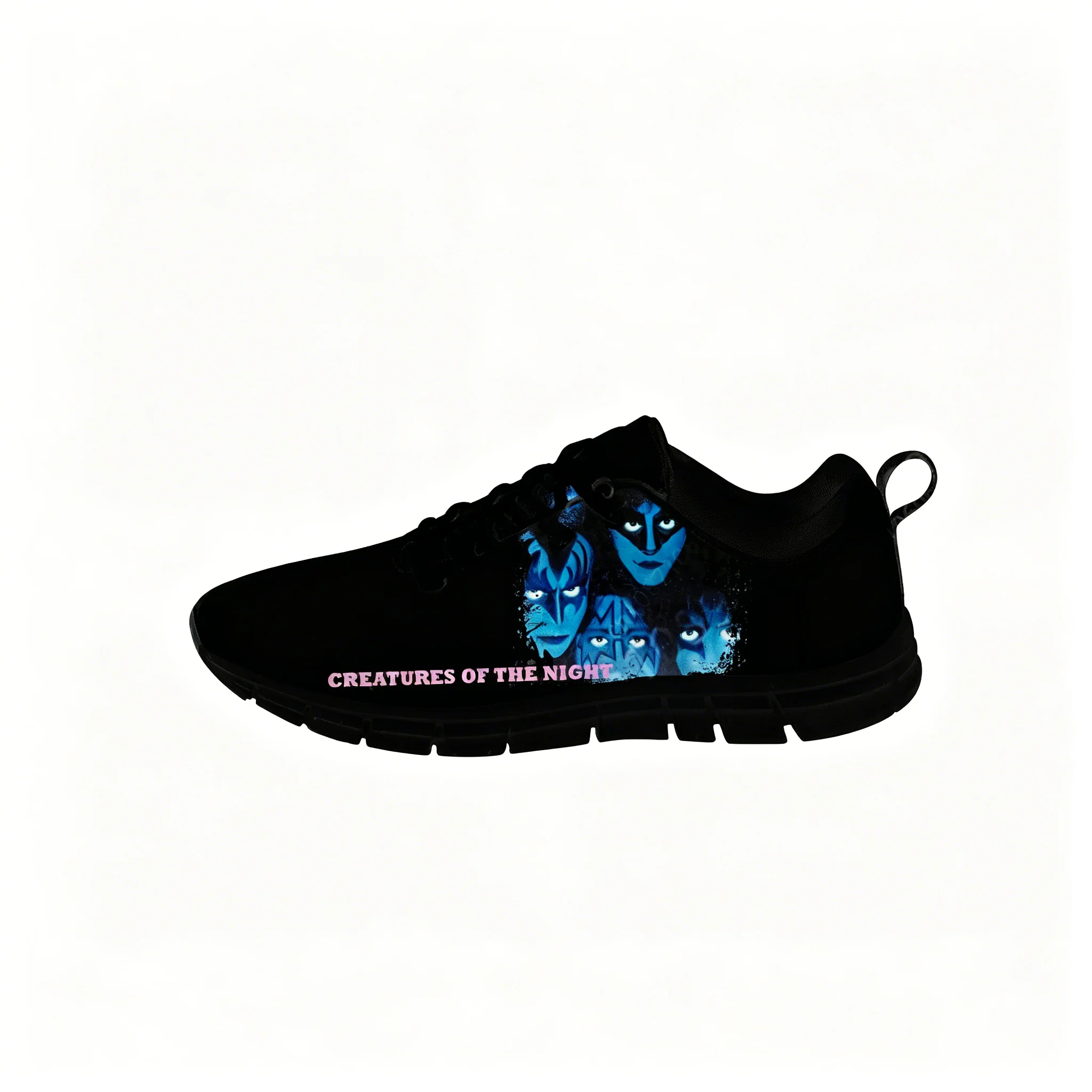 Creatures of the Night Low Top Sneakers Mens Band Kiss Womens Teenager Casual Shoes Canvas Running 3D Shoes Custom Shoes view 4