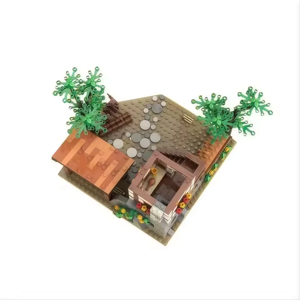 MOC Mittelalterliche Burg Serie Modell Bausteine Kreative Geeignet Für Alle Architektur Enthusiasten Montage Spielzeug Weihnachten Geschenk