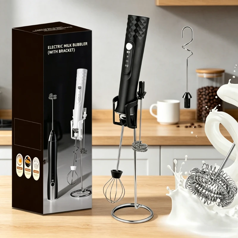 

Новый многофункциональный электрический вспениватель молока для кофе, бытовой мини-миксер для взбивания яиц, ручной.