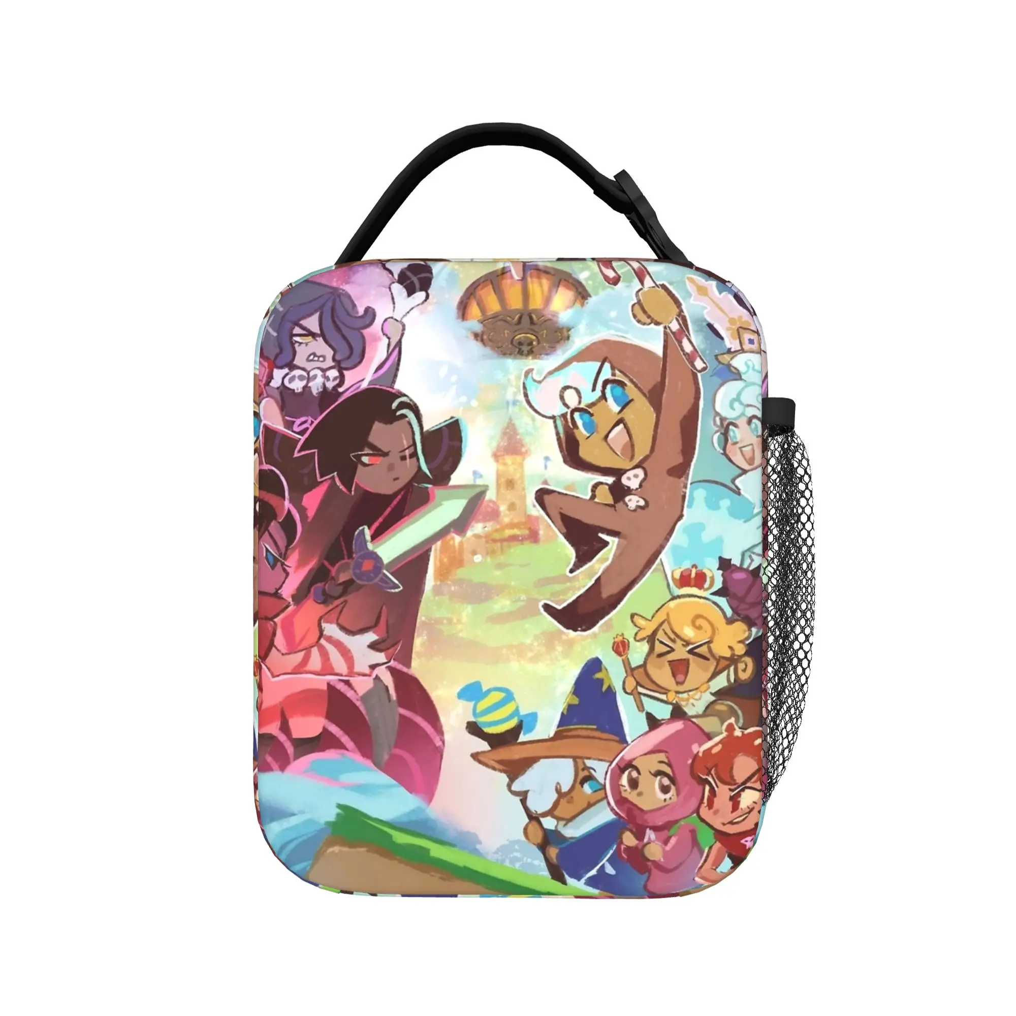Cookies Run Kingdoms Thermal Insulated Lunch Bag for School Cartoon Reusable Bento Box Thermal Cooler Lunch Boxes