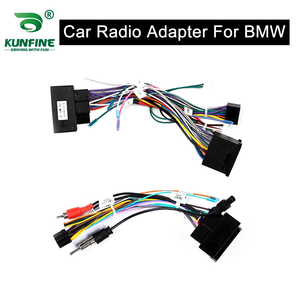 

Car Android Player 2Din Stereo Radio Adapter Power Connector MP5 Player Power Cable Accessories For BMW