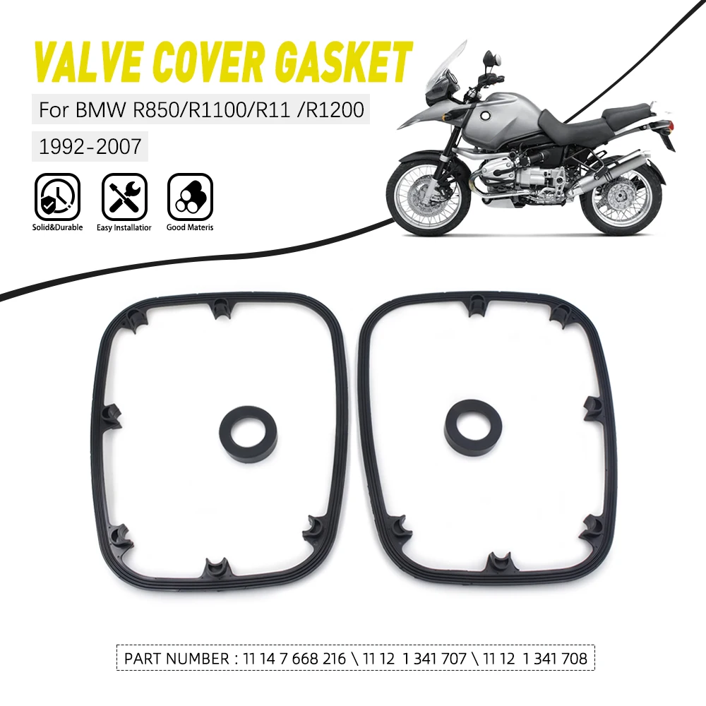 

Valve Cover Gasket Cylinder Head Gasket 11377514007 For BMW Oilhead 11 14 7 668 216 11 12 1 341 708 R850GS R1100GS R1150GS R1200