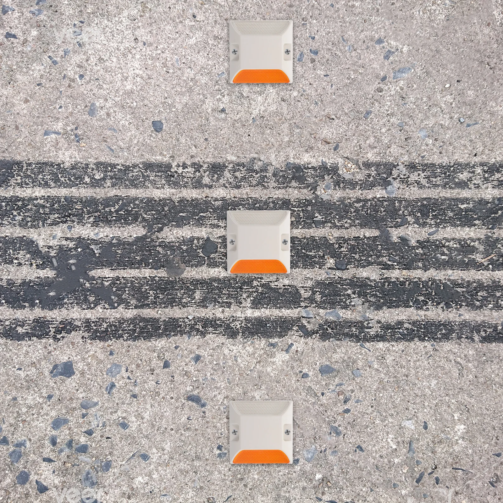 

Plastic Road Studs Reflective Pavement Markers For Driveway Safety High Visibility Durable Traffic Signage Raised