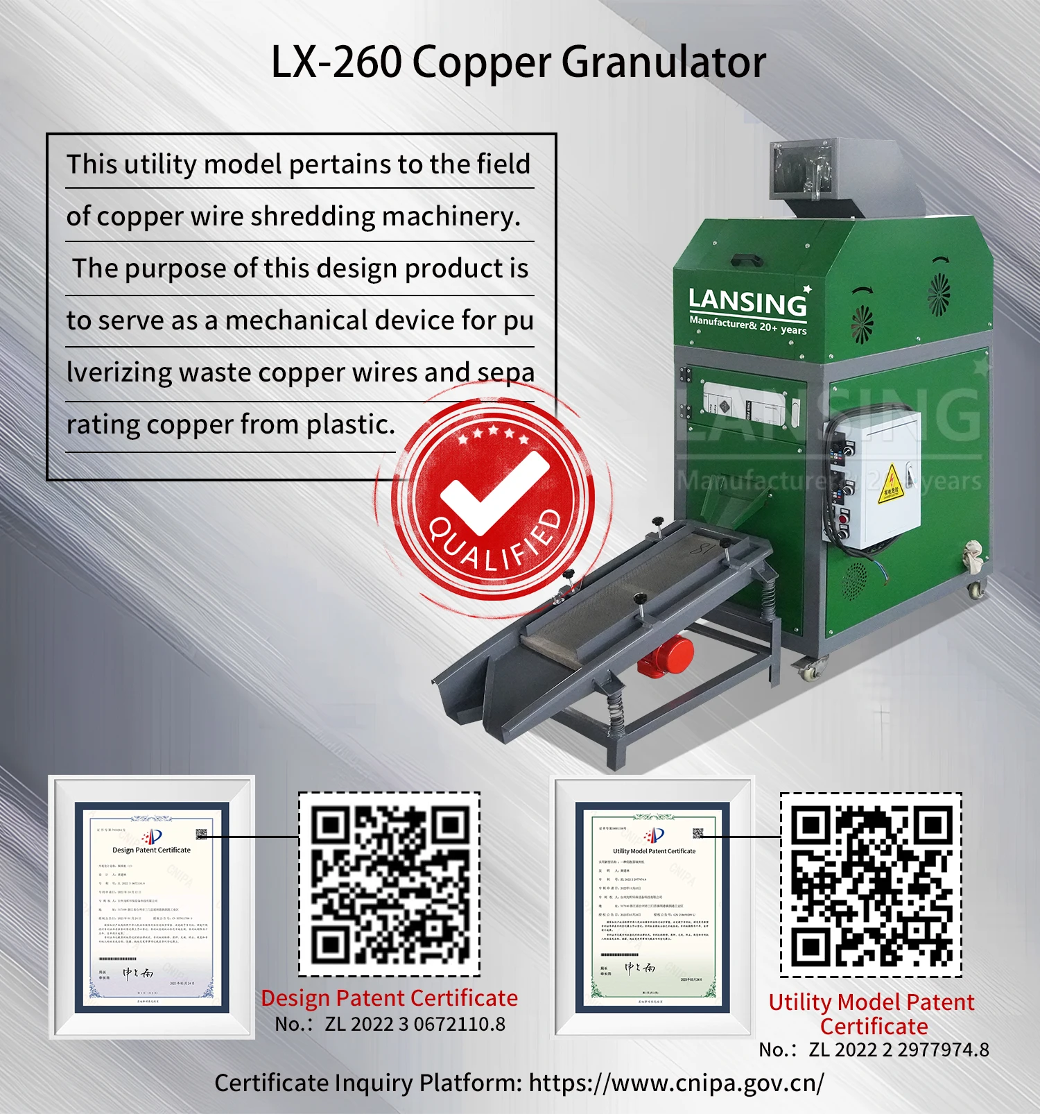 Metal Recycling Stations Favor Copper Granulator Low-priced Waste Cable Recycling Equipment Copper/aluminum Wire Granulators.