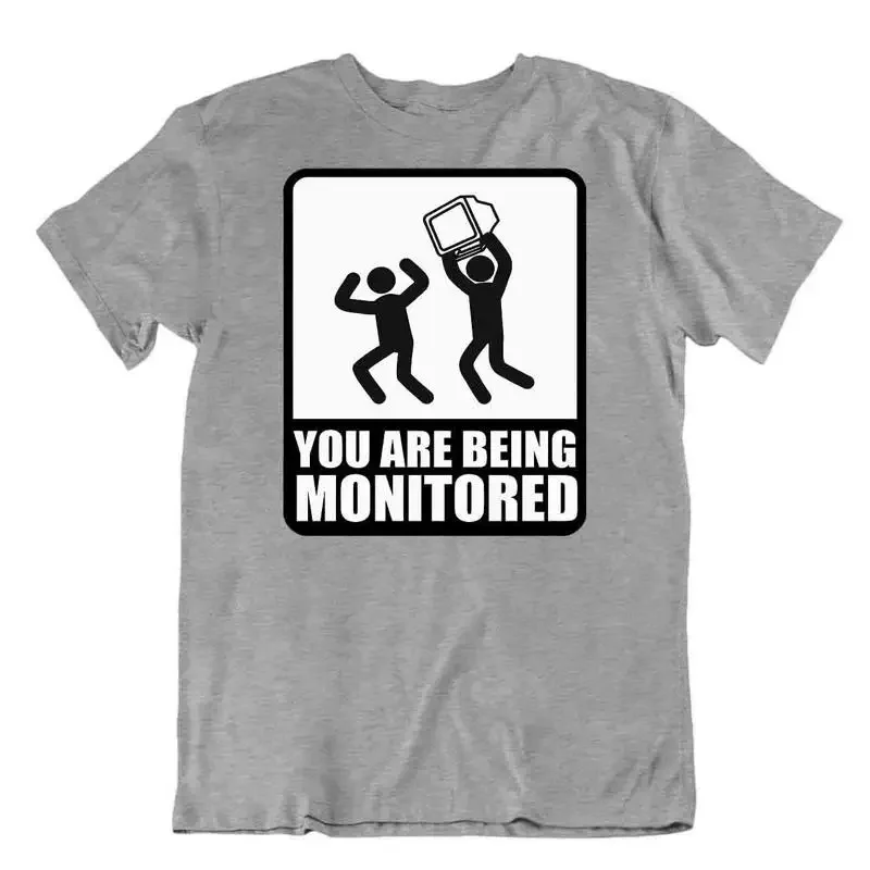Being Monitored Tshirt Programmer T Shirt Networking Language Tee
