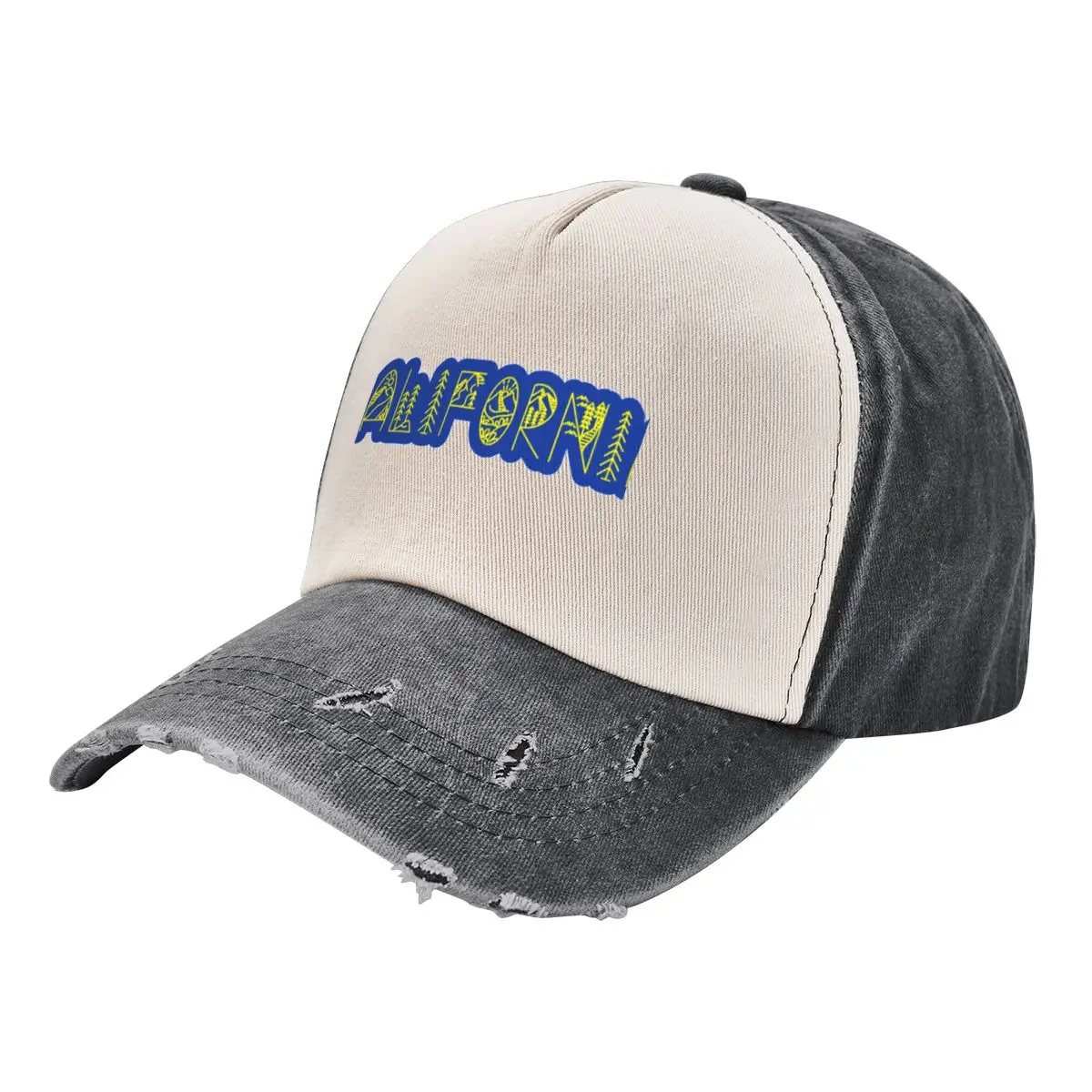 

California State Name in Nature Font Baseball Cap custom Hat Luxury Cap Hood Rave Men's Hats Women's