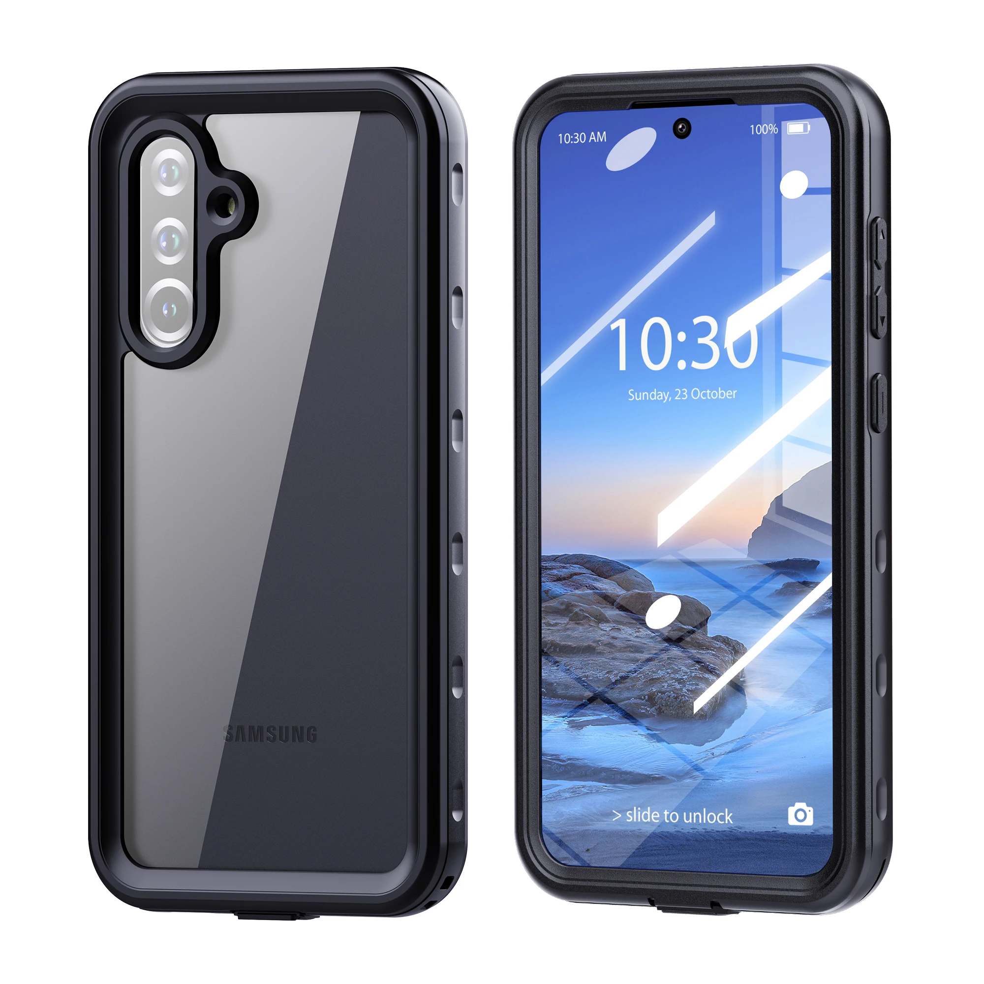 

Suitable for Samsung Galaxy A37/A36/A17/A55 phone waterproof case, transparent anti drop all inclusive, can dive up to 2 meters