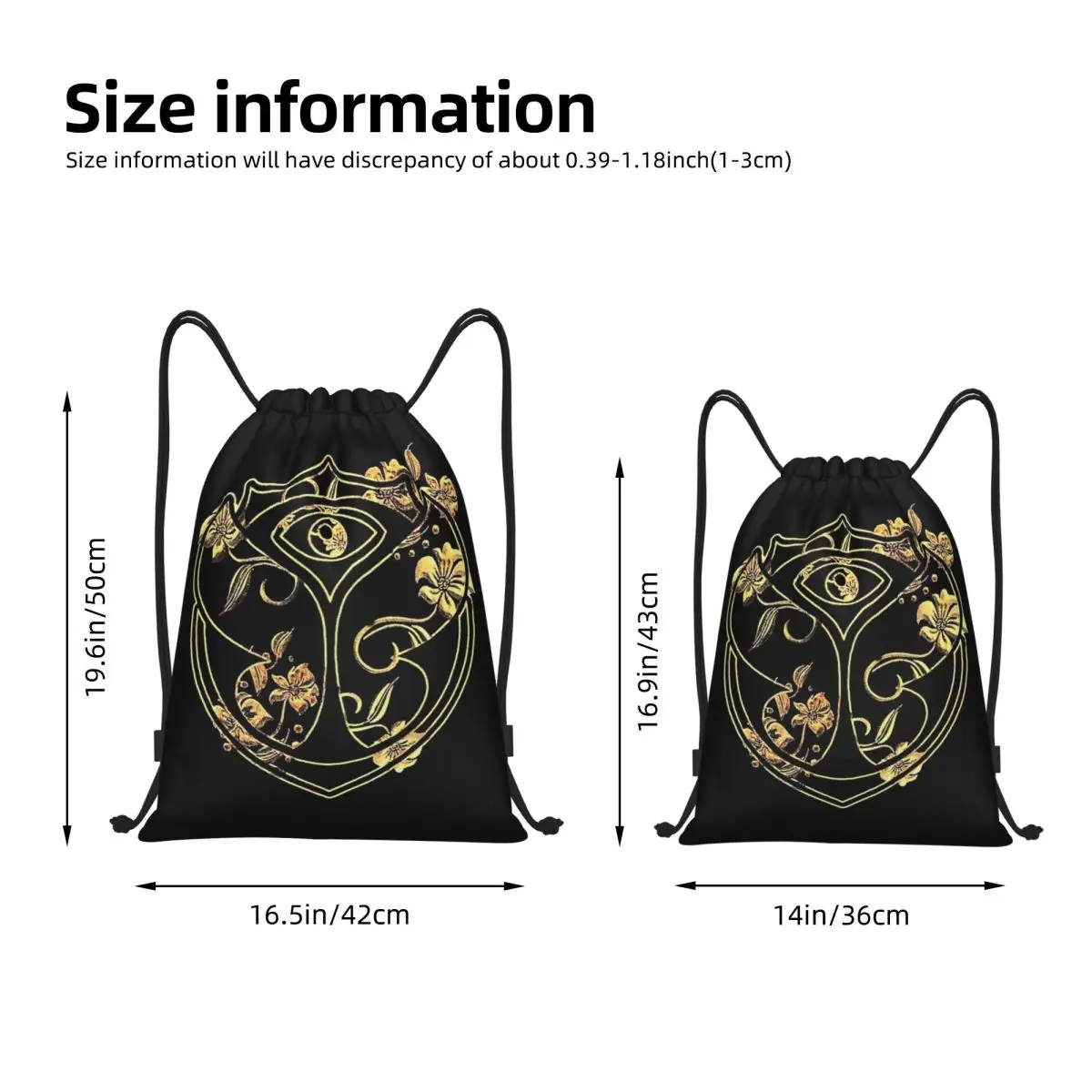 Enjoy Everything Tomorrowlands Drawstring Backpack Sports Gym Sackpack String Bags for Working Out