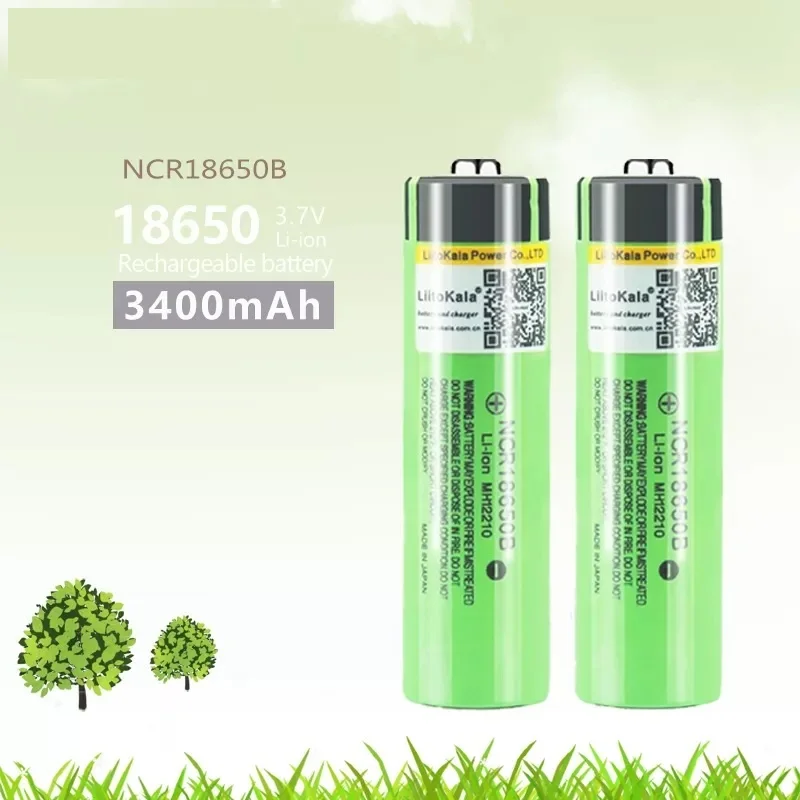 

NEW 18650 Battery 3400mAh 3.7V Li-ion NCR18650B Battery 18650 Rechargeable for Flashlight (NO PCB) Part