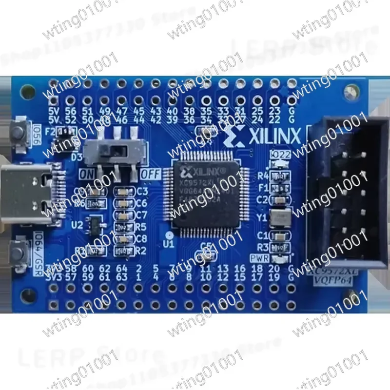 for XC9572XL-10VQ64 CPLD Core Board for Xilinx XC9500 Minimal System FPGA Development Module Educational Experiment Kit High