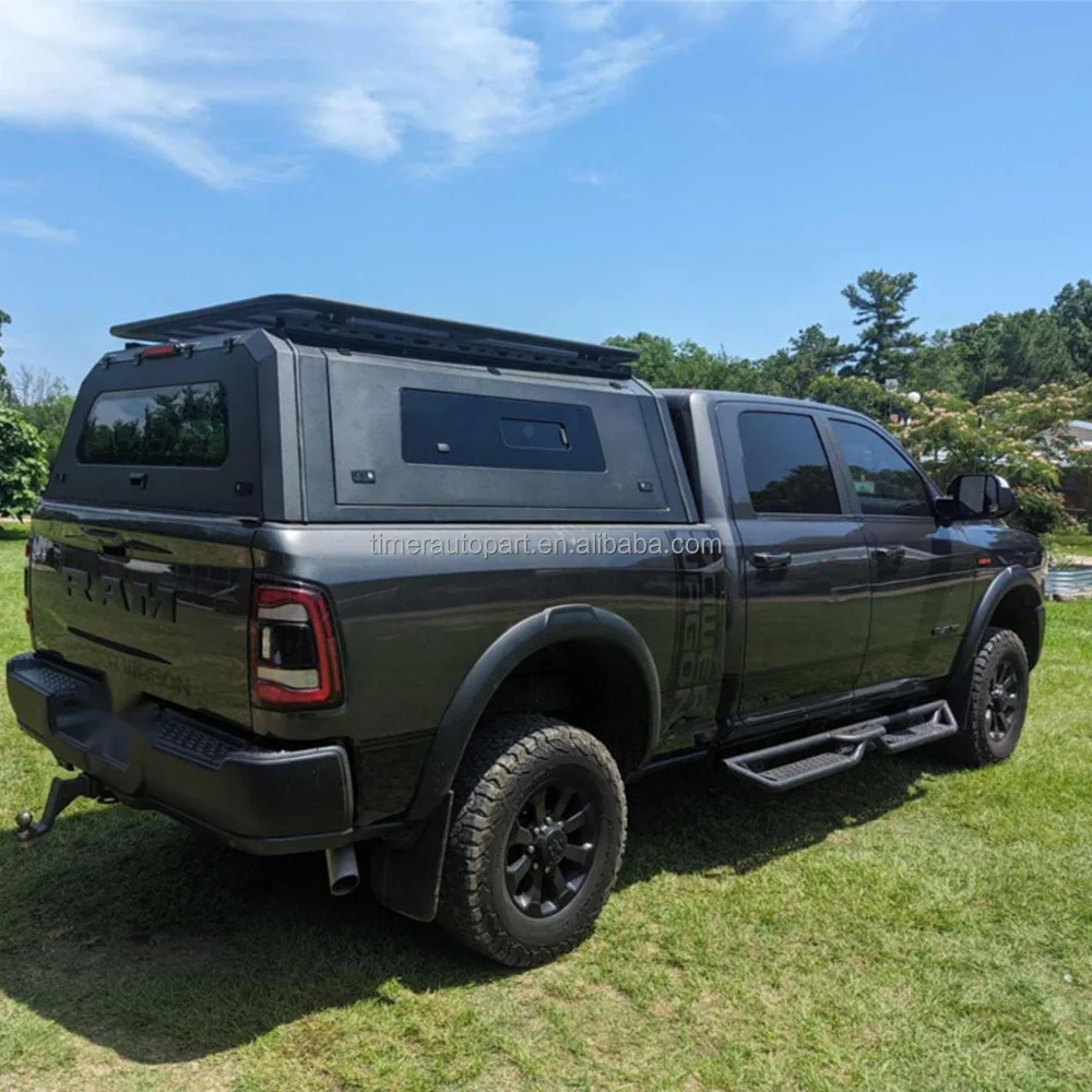 dod ge ram 1500 6.4ft Pickup Bed Caps Truck 4wd  Ute Camper Shell Waterproof Heavy du ty Steel Canopy Topper with Sliding window