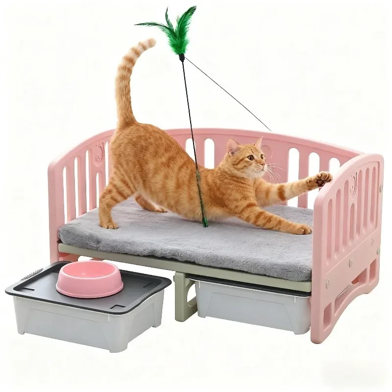 Indoor Plastic Moisture-proof and Breathable Pet Bed, Dog and Cat Bed, Medium-sized Dog and Puppy Bed Dogs Accessories