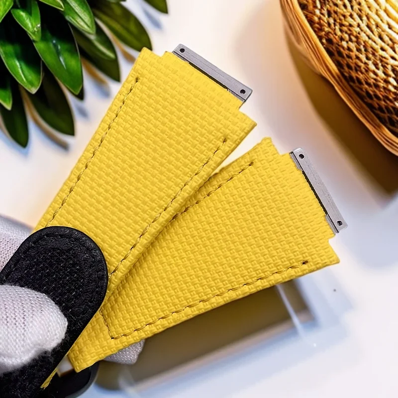 Richard Miller 남성용 DIY 커스텀 팔찌, 불소 고무 탄성 나일론 스트랩, FMK 시계 밴드, RM011RM030 RM67-01 RM59-01 RM007 035