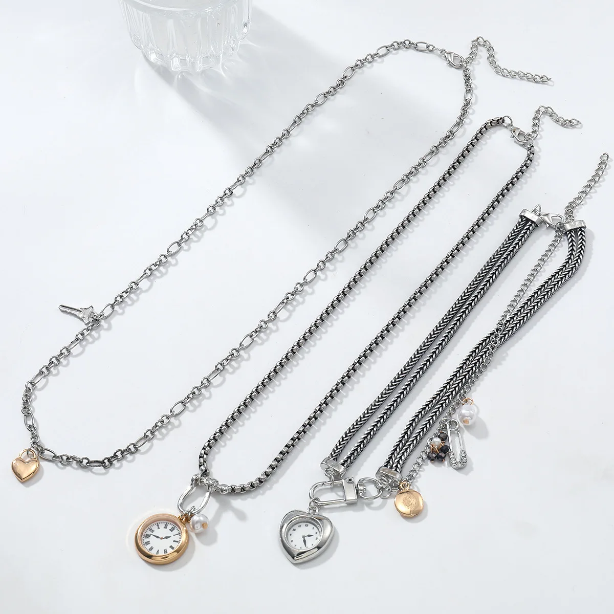2026 Neue Personalisierte Uhr-Anhänger-Halskette Damenmode-Schmuck Halsaccessoires – Detail 3