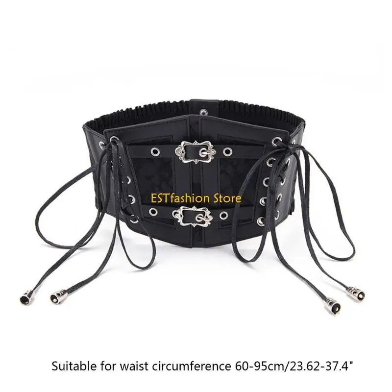 Y5GC Phụ nữ gợi cảm Top Corset với Buckle Woman Solid Color nâng lên