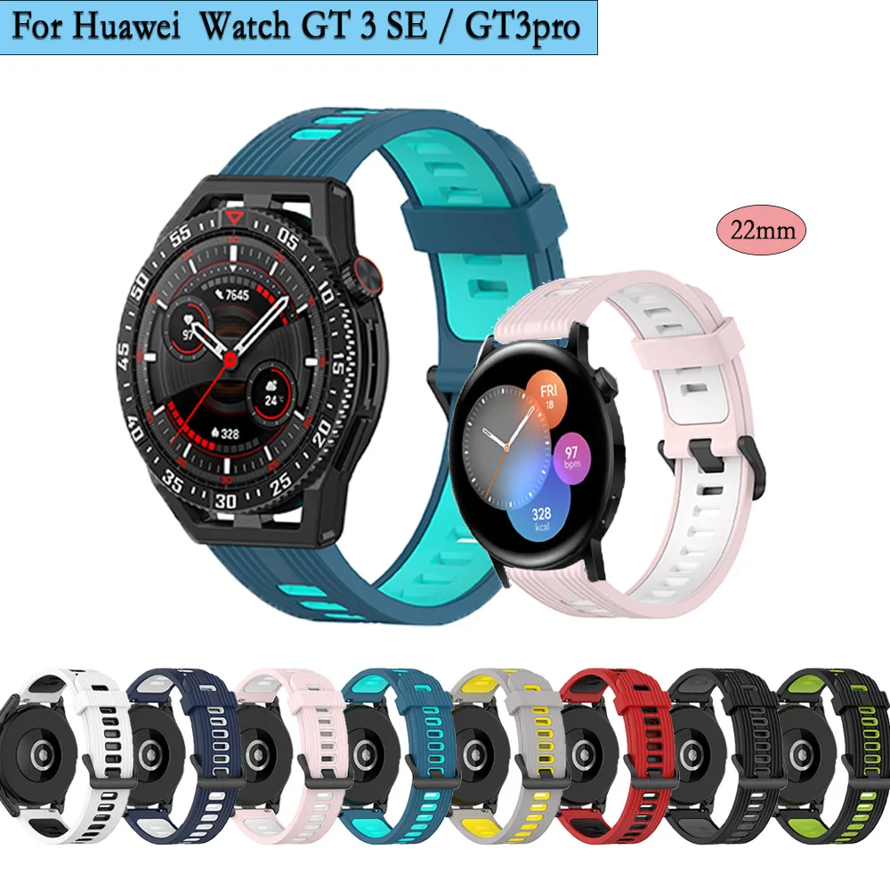 22mm Smart Watch Band For Huawei watch GT3 SE Wrist Straps Watchbands Bracelet Colorful Silicone for Huawei band Adjustable