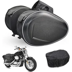 Pair Moto Saddle Bags Side Storage Luggage Helmet Bag Fork Tool Pouch For PIAGGIO Aprilia Motor Universal Motorcycles