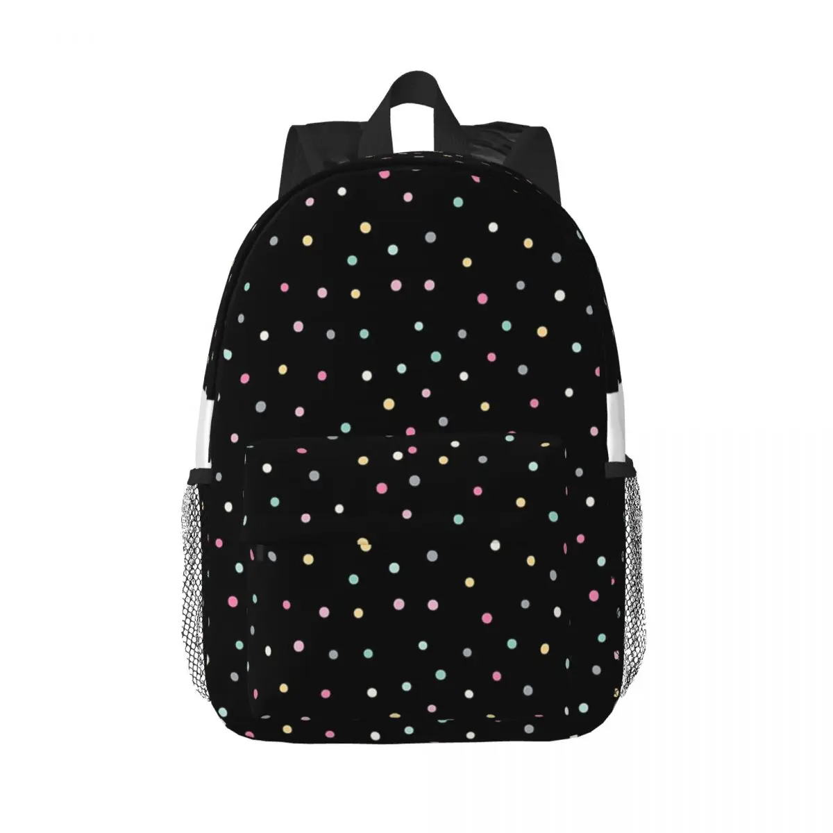 

Adorable Pastel Coloured Dots Backpacks Boys Girls Bookbag Children School Bags Laptop Rucksack Shoulder Bag Large Capacity