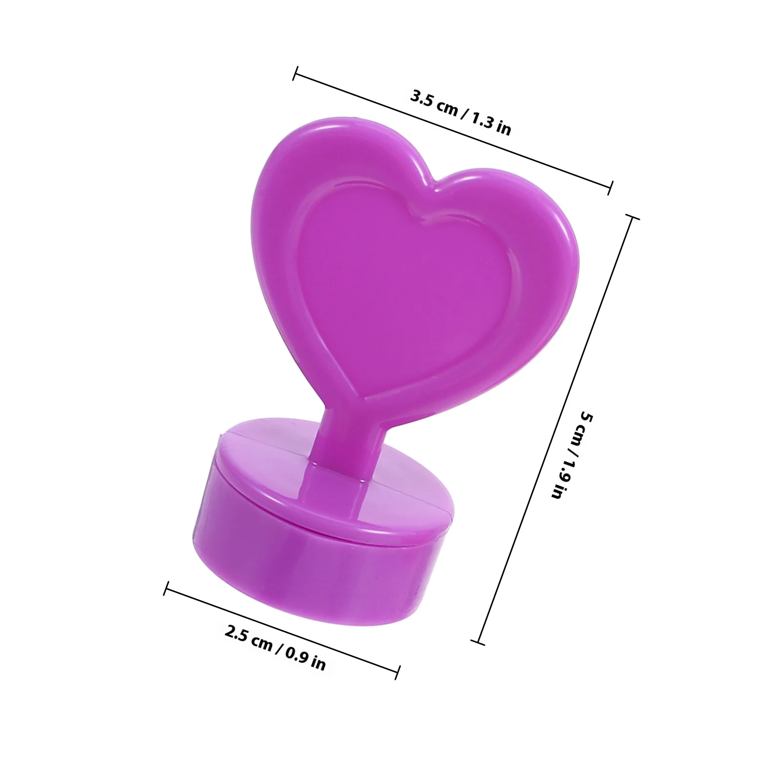 12 قطعة طوابع القلب لطيف البلاستيك Stamps للأطفال DIY بها بنفسك صياغة سجلات القصاصات المجلات ديكور الحفلات الاطفال ختم مجموعة طوابع الطفل #3