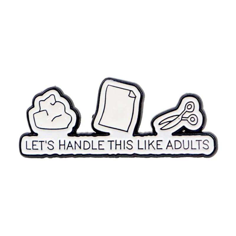 Funny ADHD Quotes Enamel Pins Cartoon Animals Cats Brooch Lapel Pin Badge on Backpack Clothing Accessories Fashion Jewelry Gifts