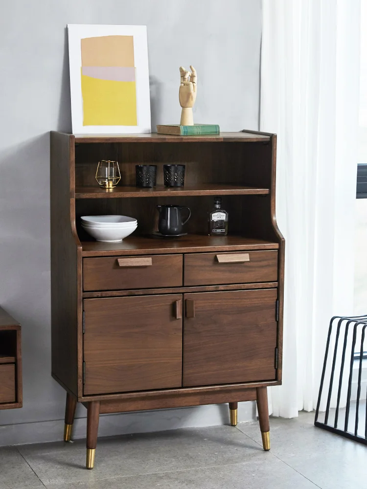 Full solid wood, bowl, walnut storage cabinet, modern minimalist