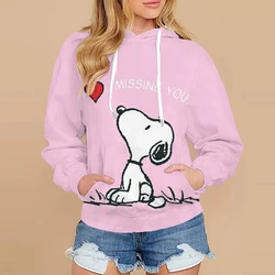 2024 New Snoopy Hoodies Cartoon Anime Periphery for Men and Women Couple Hooded Hoodie Youth Spring and Autumn Casual Clothes