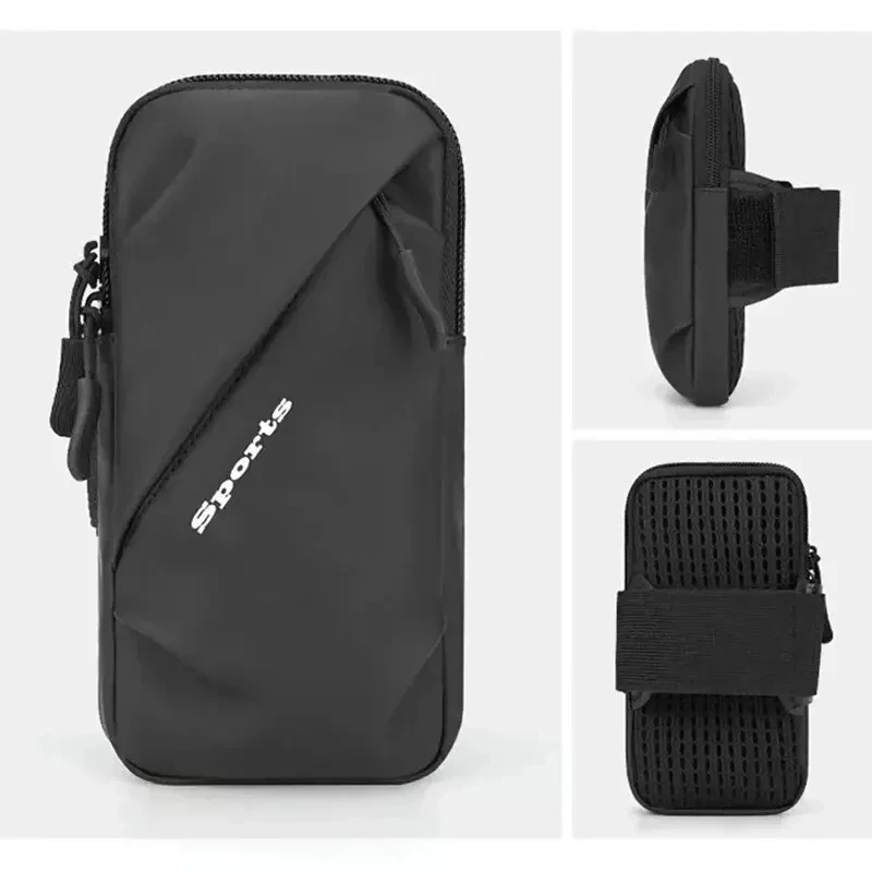 Running Phone Holder Jogging Bags for iPhone Samsung Universal Waterproof PU Sports Armband Phones Arm Bag Running Accessory image 3