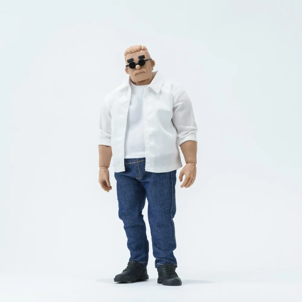 Accessories 1/10 Scale Clothes Shirt Jeans Male Clothes Vest Clothing Set for Notaman NT-03 Strong Soldier