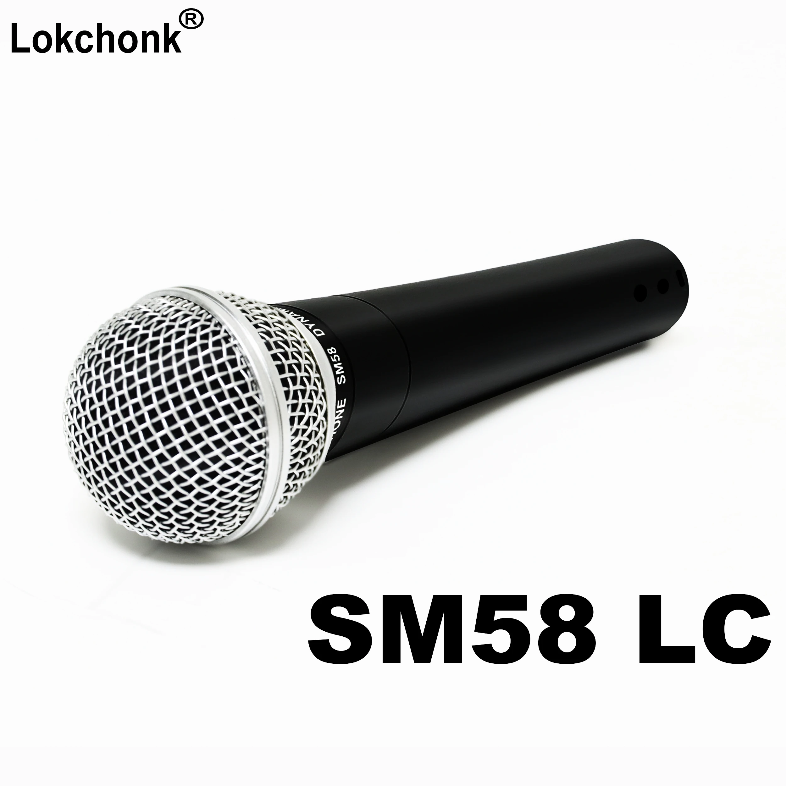 Micrófono Vocal Dinámico Lokchonk, Micrófono Cardioide de Mano para Cantar, Escenario, Estudio, Karaoke SM58LC