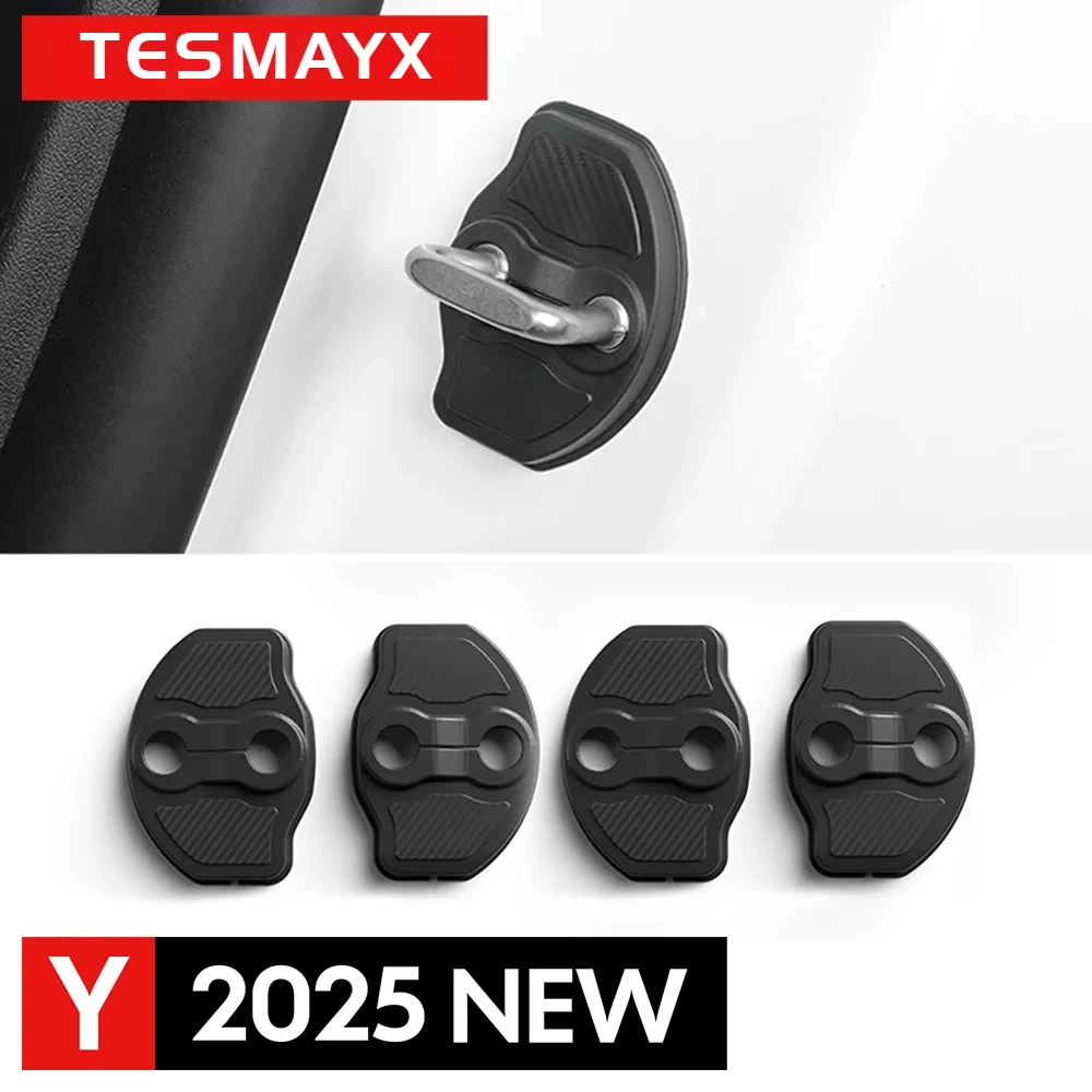 

4 шт. для Tesla New Model Y Juniper 2025 LAUNCH защитная крышка дверного замка TPE