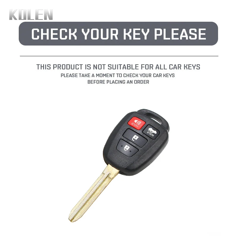 New TPU Car Key Case Cover Shell For Toyota Prius Corolla Yaris Avensis Camry RAV4 4 Buttons 2012 2013 2014 2015 2016 2017 2018