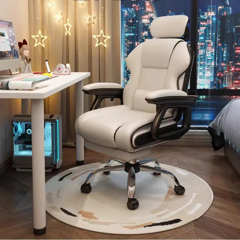 Office Chair Footrest Comfortable Living Room Chairs Comfy Design Game Work Gamer Pc Furniture Home Silla Gamer Writing Bedroom