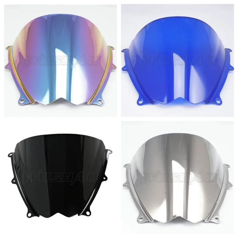 Motorcycle Double Bubble Windshield Windscreen Screen For 2007 2008 Suzuki GSX-R1000 GSXR1000 GSXR GSX-R 1000 K7 K8 Black